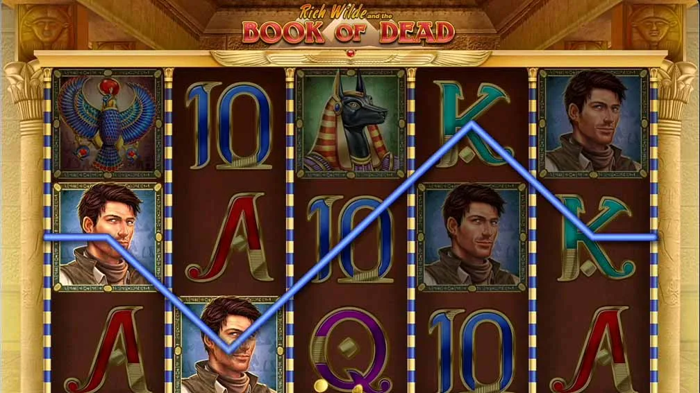 Book of Dead pokie gameplay screenshot