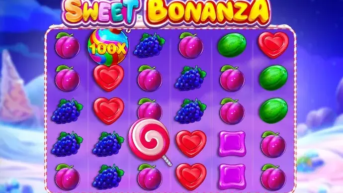 Sweet Bonanza pokie gameplay screenshot